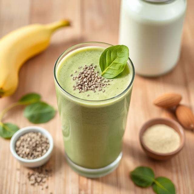 Top 10 Bienfaits de la Poudre de Moringa pour les Femmes 4 Moringa energizer smoothie recipe